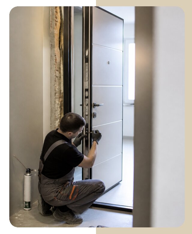 Установка шумоизоляционной двери в Лениногорске по цене 6708 р. | Дверной